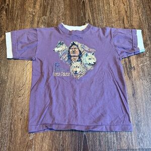 Vintage DORE Single Stitch Spirit Brothers North Dakota Native American Sz.14-16
